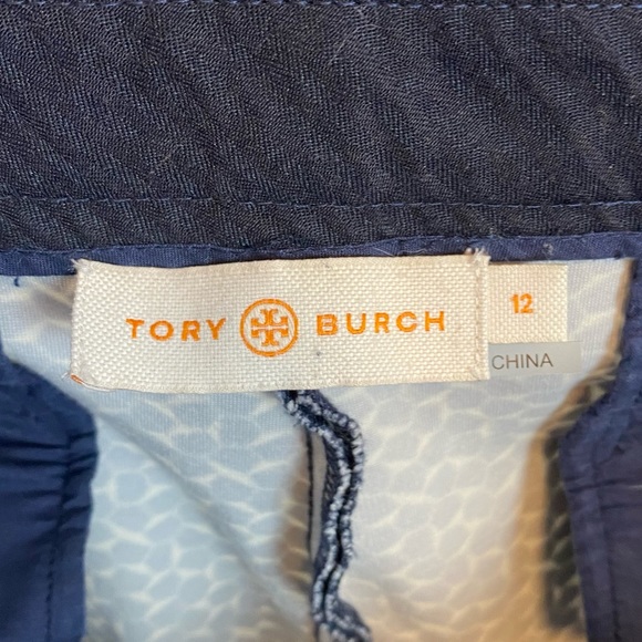 Tory Burch | Patterned Stretch Trouser Pants Size 12 - Picture 8 of 13